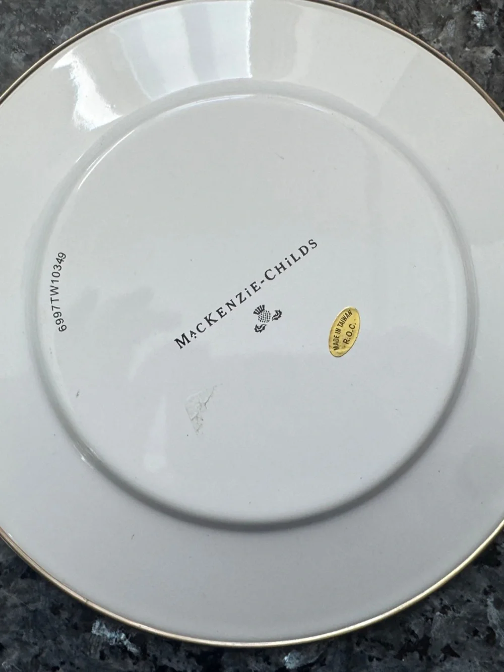 3 MacKenzie-Childs VTG Duck Enamel Plate 8
